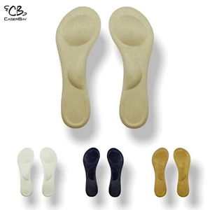 4 Pairs Slim Suede Cloth Sponge Inserts Invisible Insole Cushion Women Shoes 5-8 - Picture 1 of 19