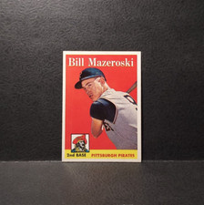 1958 Topps Baseball Card #238 Bill Mazeroski - EX-EX-MINT