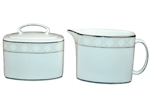 LENOX Kate Spade Carling Way Sugar Bowl Creamer Set Tea Coffee Serving New - Picture 1 of 7