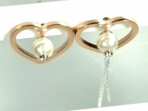 ORECCHINI OPS!CLIP DONNA A CUORE ACCIAIO ORO ROSA- PERLE E CRISTALLI (OPSOR-617) - Imagen 1 de 3