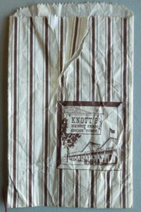 KNOTT'S Berry Farm Ghost Town Paper Shopping Souvenir Ad BAG ~ Vintage 1950's - Picture 1 of 5