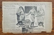 January 21, 1923 Babe Ruth New York Yankees Ty Cobb Tribune Newspaper