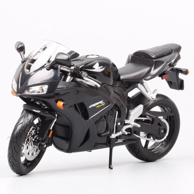 Miniatura Moto Corrida Honda CBR 1100XX Preta Metal Top Nova