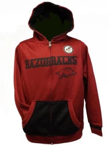 New Arkansas Razorbacks Youth Sizes S-M-L-XL Performance Jacket Hoodie $35 - Picture 1 of 9