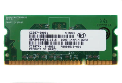 HP CC387-60001 16MB 144 Pin DDR2 Printer Memory CC387AX - Image 1 of 2