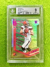 Baker Mayfield PRIZM #/24 ROOKIE CARD GRADED 9 BGS 9.5 x3 RC 2018  MAKE AN OFFER