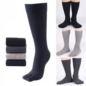 Calcetines de tubo largos grandes de cinco dedos para hombre de compresión a media pantorrilla calcetines de cinco dedos sol в - Imagen 1 de 19