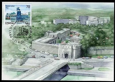 1098 SERBIA 2017 - Cities of Serbia - Nis - Maximum Card - MC - Image 1 of 2