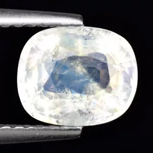 1.53ct (7.7X6.5) 100% Natural Beautiful Rainbow Blue Moonstone Earth Mined - Picture 1 of 4