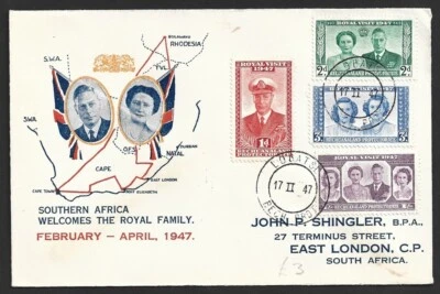 BECHUANALAND PROTECTORATE 1947 illustrated FDC First Day cover - Image 1 of 2