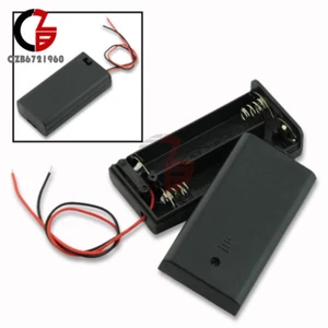 2 AA 2A Battery Holder Box Case with ON/OFF Switch Cover for 2AA battery - Picture 1 of 5