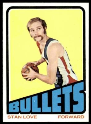 1972-73 Topps Nm-Super Nice Stan Love-Make Offer 13 Baltimore Bullets #2 - Image 1 of 2