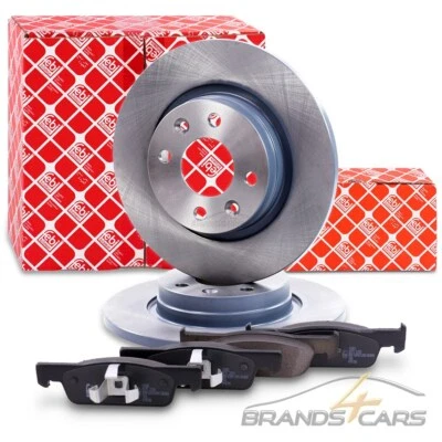 FEBI FRONT BRAKE DISCS + PADS FOR DACIA LOGAN 2 RENAULT TWINGO 3 SMART FORTWO - Image 1 of 4