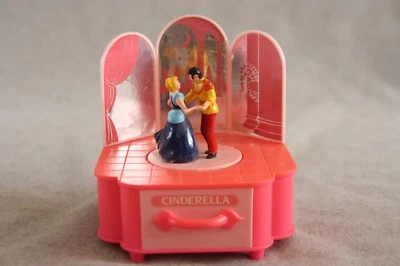 De colección Disney Cenicienta Pequeño Joyero Música Mini con Príncipe Bailarín 5.5" Pequeño EX Foto 1 de 4