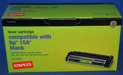 Cartucho de impressora Staples LaserJet compatível com HP 15A preto STH-45 C7115A - Imagem 1 de 2