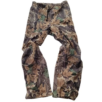 Vintage 90's 10X GORE-TEX RealTree Rainwear Camo Drawstring Bib Pants, 36" Waist - Image 1 of 4