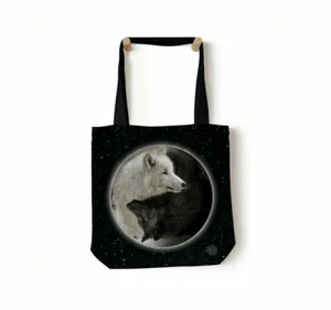 Bolso de Mano The Mountain Ying Yang Wolf 18""x18"" Compras Viaje Playa Gimnasio - Imagen 1 de 1