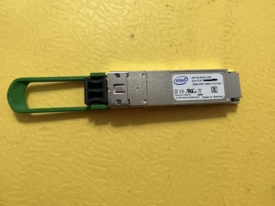 Intel SPTSLP2SLCDF Silicon Photonics 100G DR1 QSFP28 Optical Transceiver - Image 1 of 3