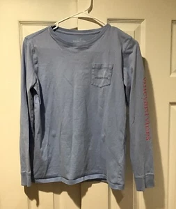 Vineyard Vines Shirt Youth Girl's XL Light Blue long sleeve t-shirt - Picture 1 of 6