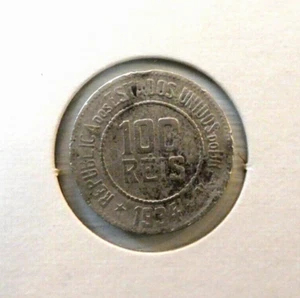 1934 100 Reis Bust of Liberty Republica Dos Estados Unidos do Brasil - Picture 1 of 2