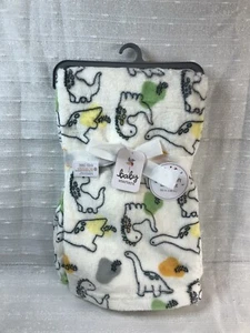 Baby Starters Dinosaur Baby Blanket Security Lovey Plush Dino Boys NEW - Picture 1 of 10