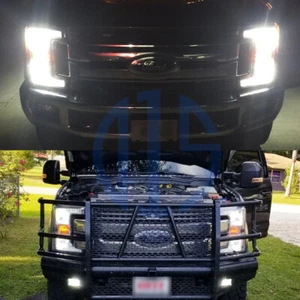 White LED for 2017 2018 2019 2020 2021 Ford F250 F350 Headlight Fog Lights Bulbs - Bild 1 von 2