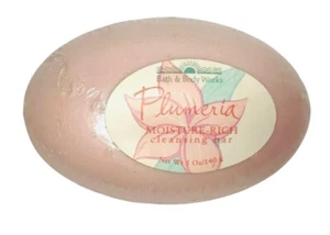 Bath Body Works Seife Plumeria feuchtigkeitsreiche Reinigung Vintage versiegelt B&BW - Bild 1 von 3