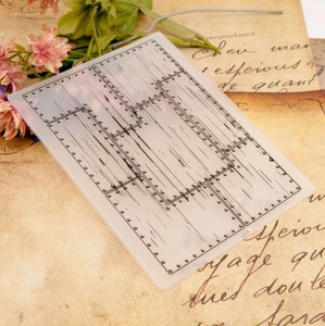 DIY Plastic Embossing Folder wood grain Scrapbook Card Making Paper Craft UK - Picture 1 of 5