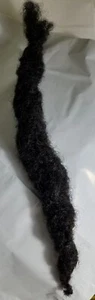 Wick 1 piece 100% Human Hair handmade Dreadlocks 10" to 12 " black 4cm large - Picture 1 of 3