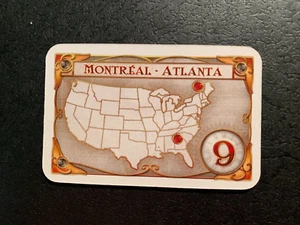 Ticket To Ride DESTINATION TICKET Montreal - Atlanta 2009 DAYS OF WONDER - Picture 1 of 3