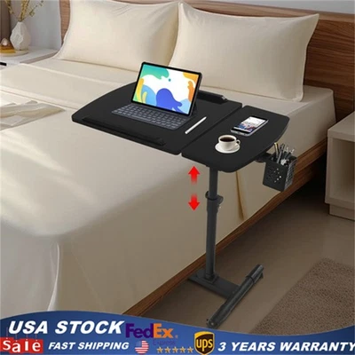 Suporte de mesa para laptop ângulo altura ajustável carrinho rolante sobre cama hospital - Imagem 1 de 4