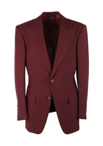 TOM FORD Atticus Burgundy Suit Size 46 / 36R U.S. New With Tags - Picture 1 of 8