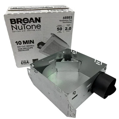 Ventilador de ventilación de baño Broan‐NuTone 688ES solo carcasa (sin motor/rejilla) Foto 1 de 3