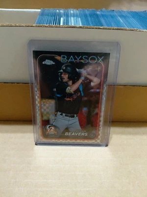 2024 Topps Pro Debut Dylan Beavers Chrome X-Fractor #PDC-156 - Image 1 of 2