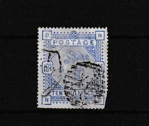 GB QV 1883 10/- Ultramarine SG183 Fine Used BP14853 - Picture 1 of 1
