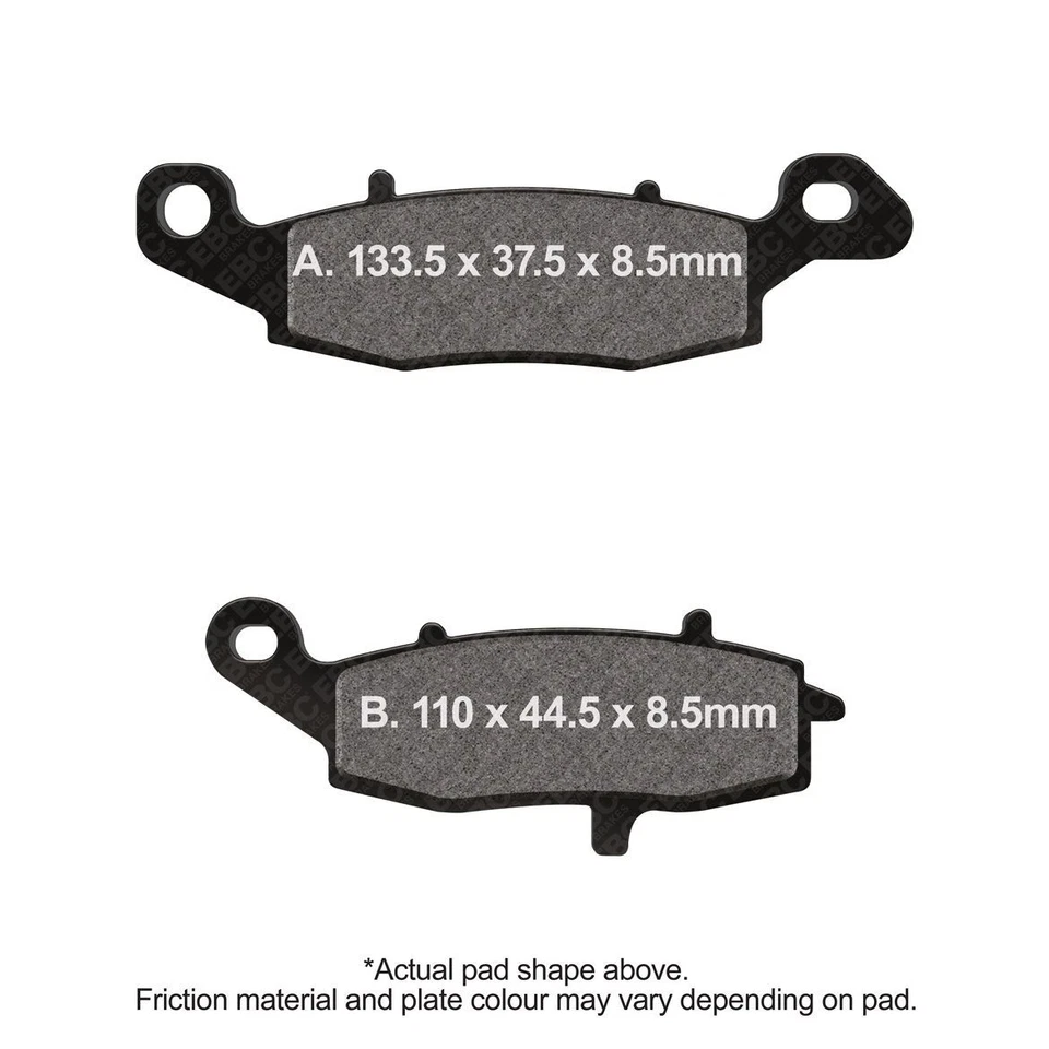 EBC Pro HH Brake Pad Set Front Left for Suzuki TU 250 NJ47A-115- Volty 1999-2000 - Image 1 of 1