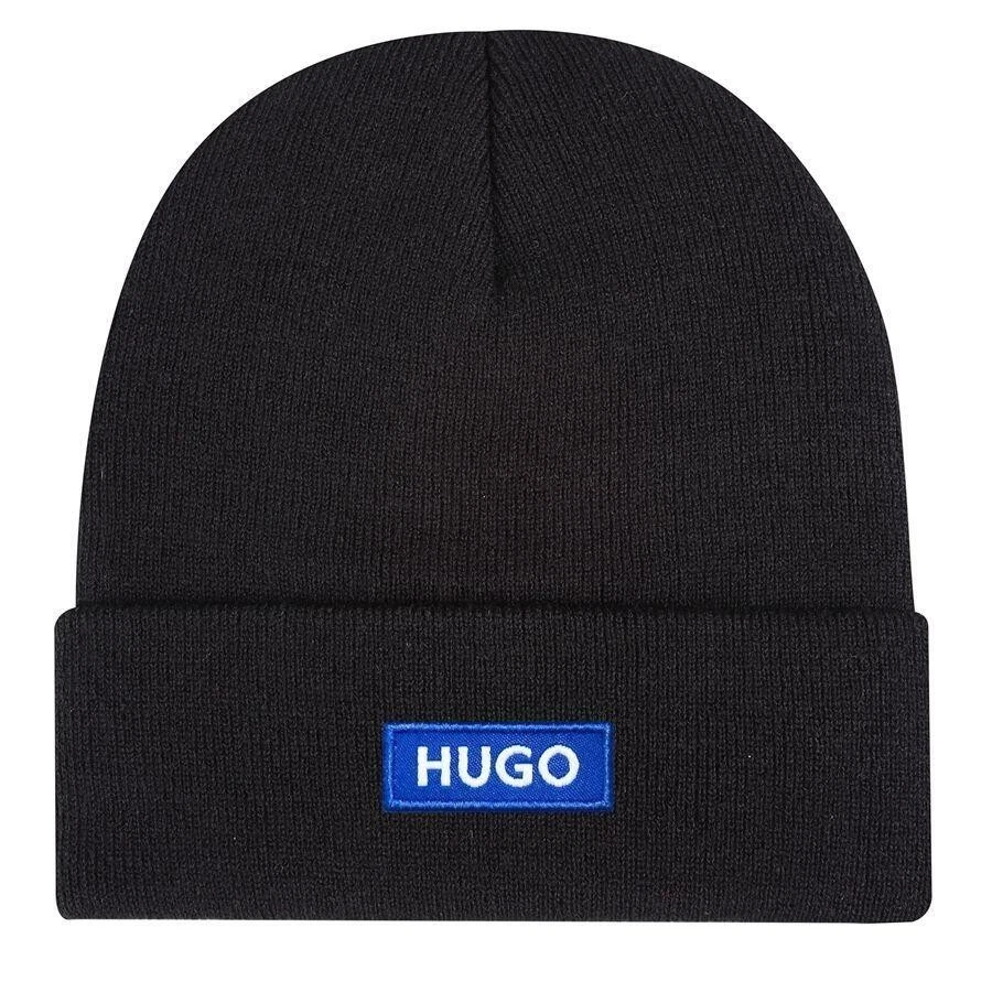 HUGO BOSS Gorro Tejido Adulto Invierno Calor Exterior Elasticidad Tejido Sombrero Negro Foto 1 de 1