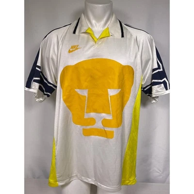 VTG UNAM Pumas #2 Nike 1995-96 White Jersey Men's XL - Image 1 of 4