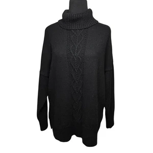 Maurices Turtleneck Sweater Women’s XL Long Sleeve Soft Knit Minimalist Black - Picture 1 of 8