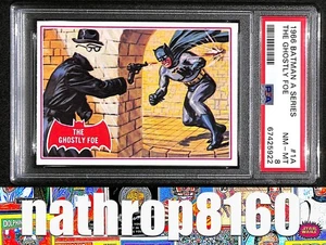 1966 Topps Batman A Series #1A The Ghostly Foe PSA 8 NM-MT 8634 - Picture 1 of 4