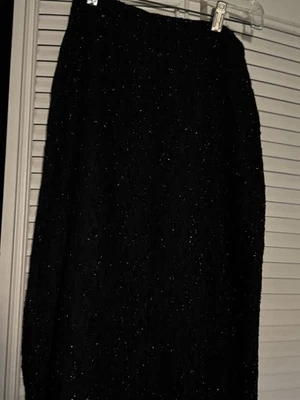 Woman Black Sparkly Skirt P - Image 1 of 2