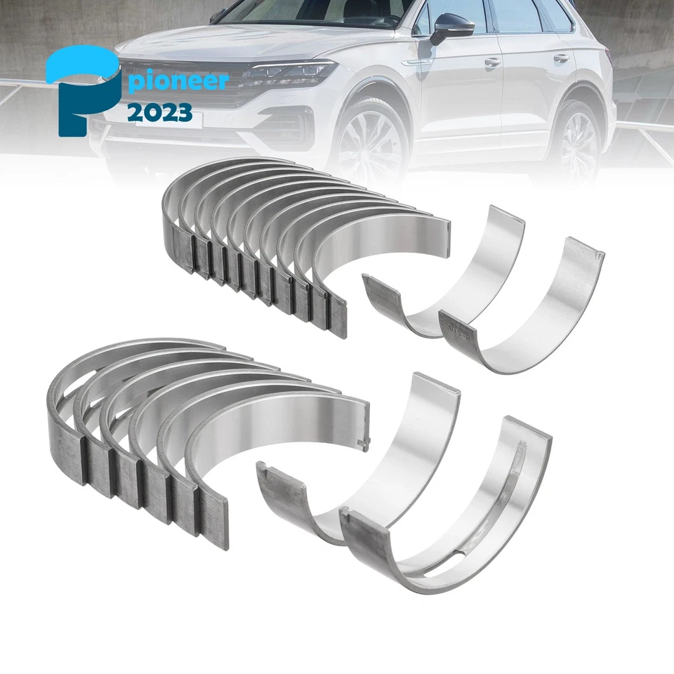 Cojinete de varilla de conector + cojinete del cigüeñal 20 piezas para Audi A4 A5 A6 A7 A8 S4 S5 Foto 1 de 4