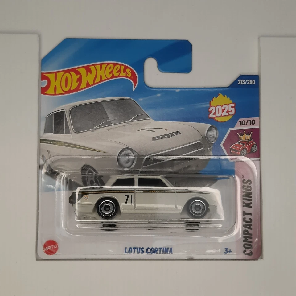 Hot Wheels Mattel 2025 Lotus Cortina 213/250 HW Compact Kings 10/10 - Immagine 1 di 1