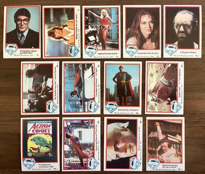 Topps Superman 1978 La película: Serie 1 lote de 13 Foto 1 de 2