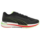 Puma Velocity Nitro Lace Up Running  Mens Black Sneakers Athletic Shoes 194596-1