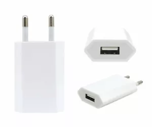 Caricabatterie da Muro Bianco Adattatore USB Universale parete rete presa 220v - Foto 1 di 2