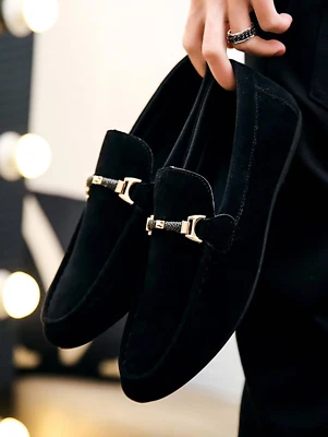 Zapatos Negros Mocasin Calzado de Hombres Casuales Formales Elegantes de Vestir Foto 1 de 4