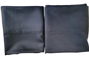 2 Fundas de Almohada Estilo Hotel Algodón 19 X 31.5 Estándar/QUEEN Azul Oscuro - Imagen 1 de 8