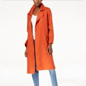 Wilfred Mantel Orange Wolle-Kaschmir | Neu mit Etikett Größe M | Chic Herbst Staple - Bild 1 von 7