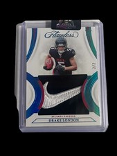 2022 Panini Flawless Sapphire Drake London RC Rookie Nike Patch 2/2